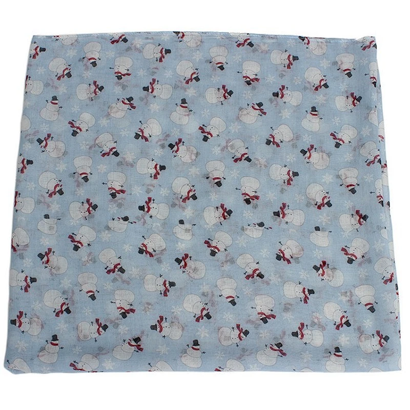 New Christmas cartoon printed scarf with animal fawn knitted shawl scarf