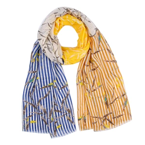New design cute striped little fish shawl scarf