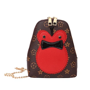 New cartoon design chian shoulder bag fashion girls leather messenger bag