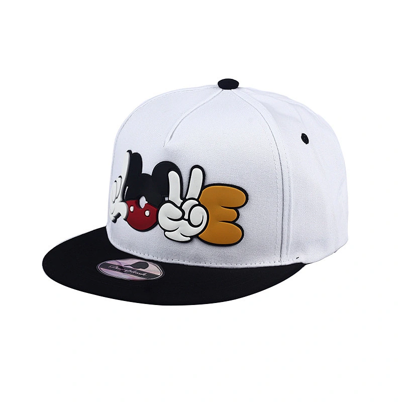 2019 Hot Selling Custom Sublimation Cartoon Printing 6 Panel Flat Brim Snapback Cap Hats