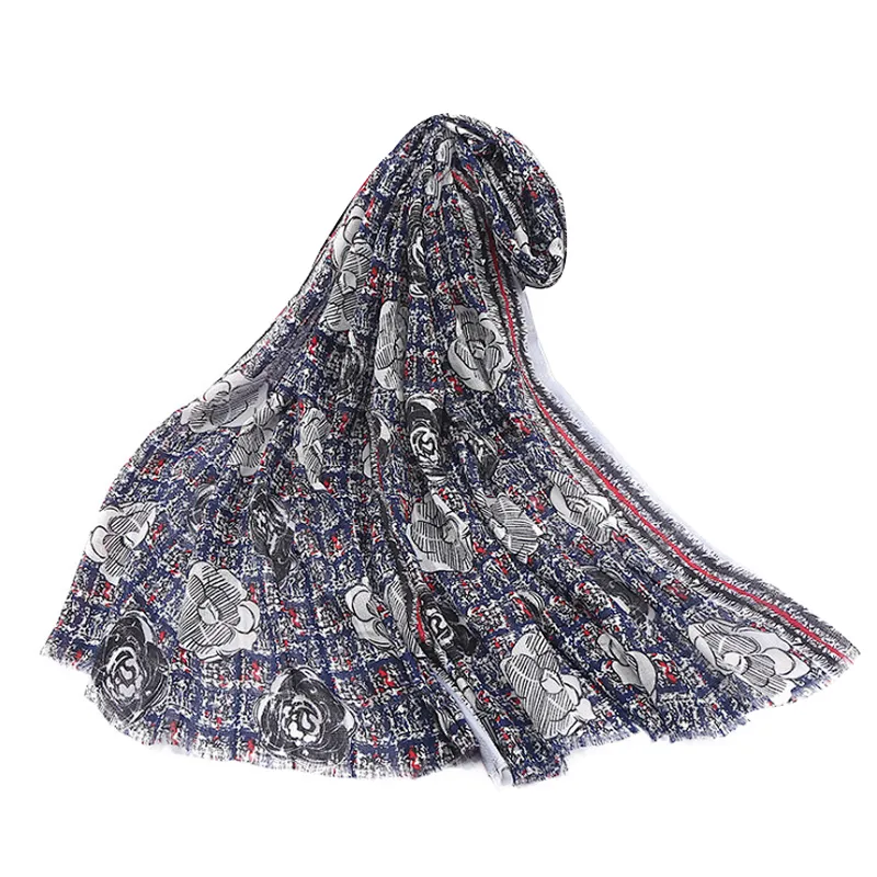 New national style handmade scarf spring and summer cotton and linen silk scarves beach towel women scarf