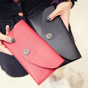 Women PU Leather Purse Long Popular Fashion Lady Wallet