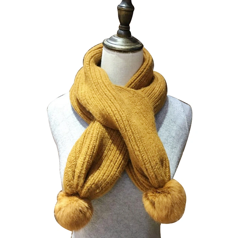 Korean version of winter student warm female fashion wool neck scarf