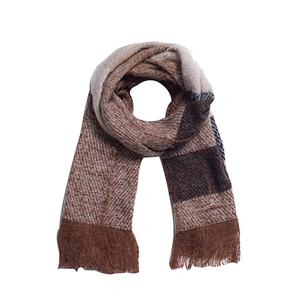 Autumn and winter new style circle yarn large check scarf lady thickened tassel neck shawl scarf