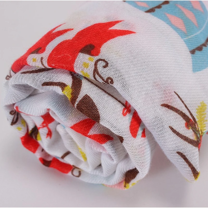 New christmas scarves for children bells and fawn print warm scarves