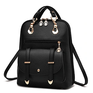 Custom Fashion Handbag Young Women PU Leather Backpack