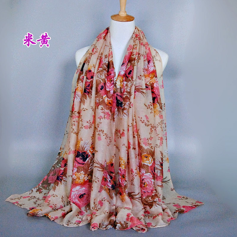 Best selling hot chinese products hand knitted shawl hijabs muslim dubai head scarf