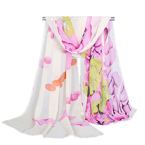 Dragonfly design silk scarf cotton hijab cotton scarf