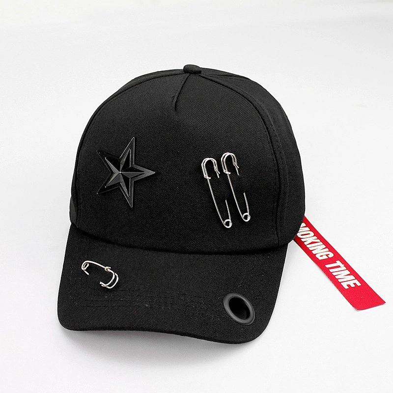 Ningbo Trading Company Factory Fashion Hip Hop Ponytail Hat Custom Snapback Cap With Star