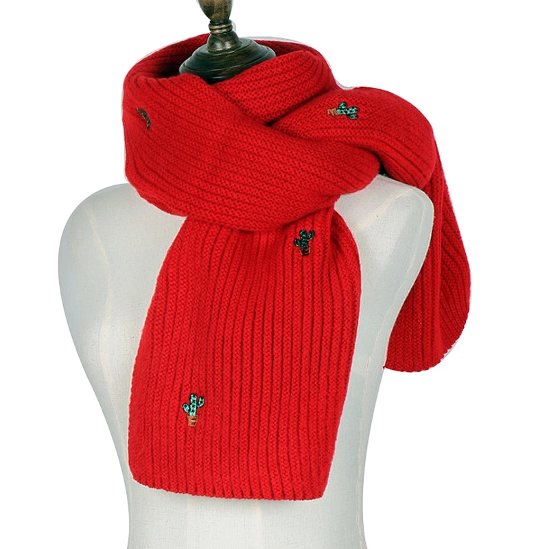 Lovely versatile knit long thickened  warm wool neck