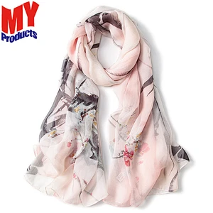 Newspaper print scarf fashion scarf 2017 100% polyester silk feel scarf