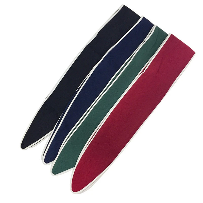2019 New design ladies neckerchief chiffon printing small neck tie scarf
