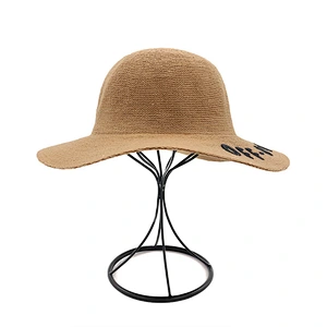 Beach Decorative Wide Brim Paper Sun Women Straw Hat