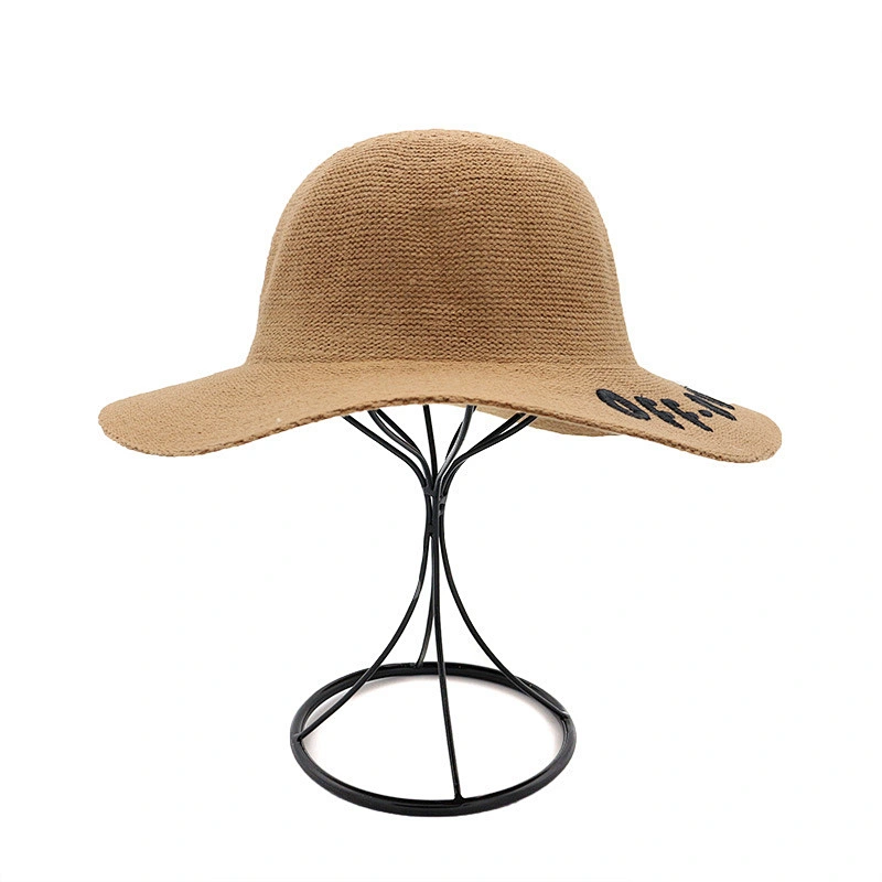 Beach Decorative Wide Brim Paper Sun Women Straw Hat