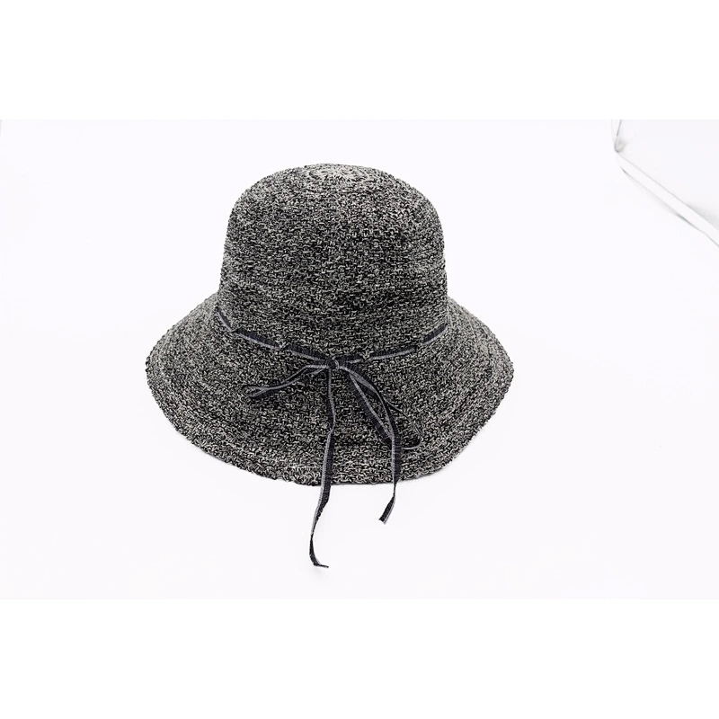 Multi Color Floppy Women Paper Straw Summer Straw Bucket Hat