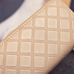 Wholesale  pu leather woman wallets lady clutch purses