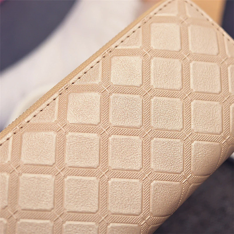 Wholesale  pu leather woman wallets lady clutch purses
