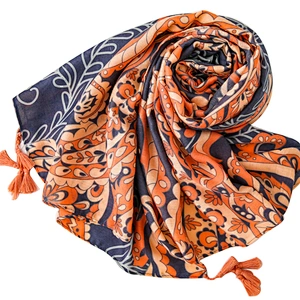 Artistic style women's long  floral patterns scarf