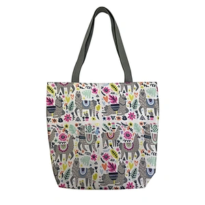 Wholesale 2019 Custom Printed Canvas Tote Bag Shoulder Bag