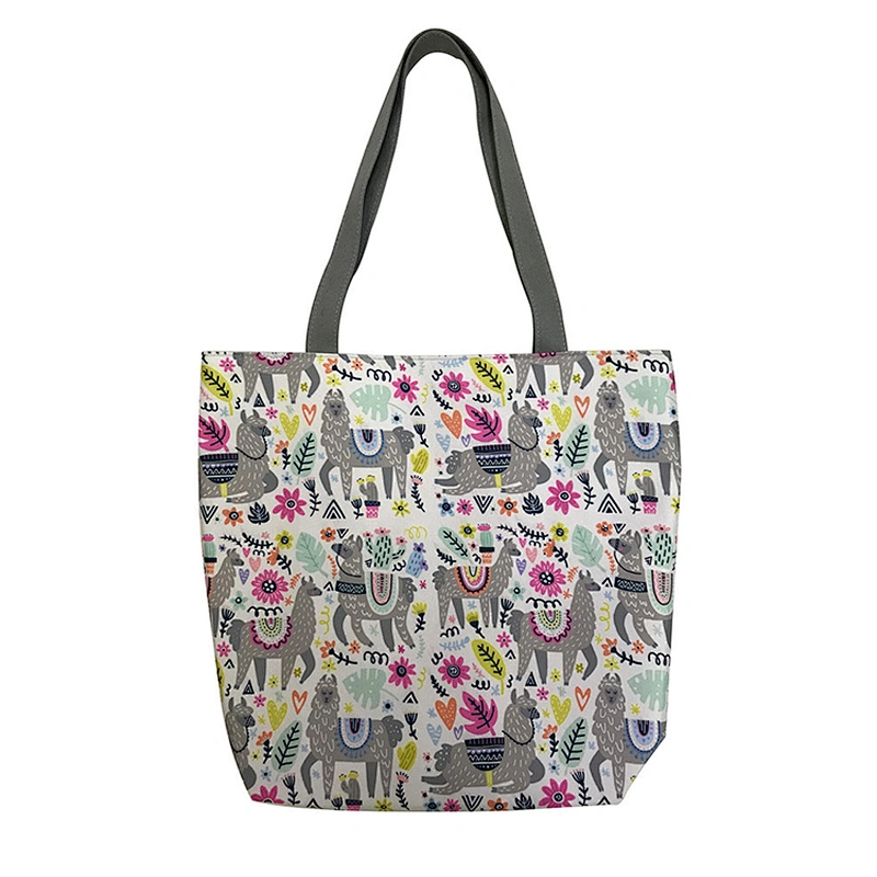 Wholesale 2019 Custom Printed Canvas Tote Bag Shoulder Bag