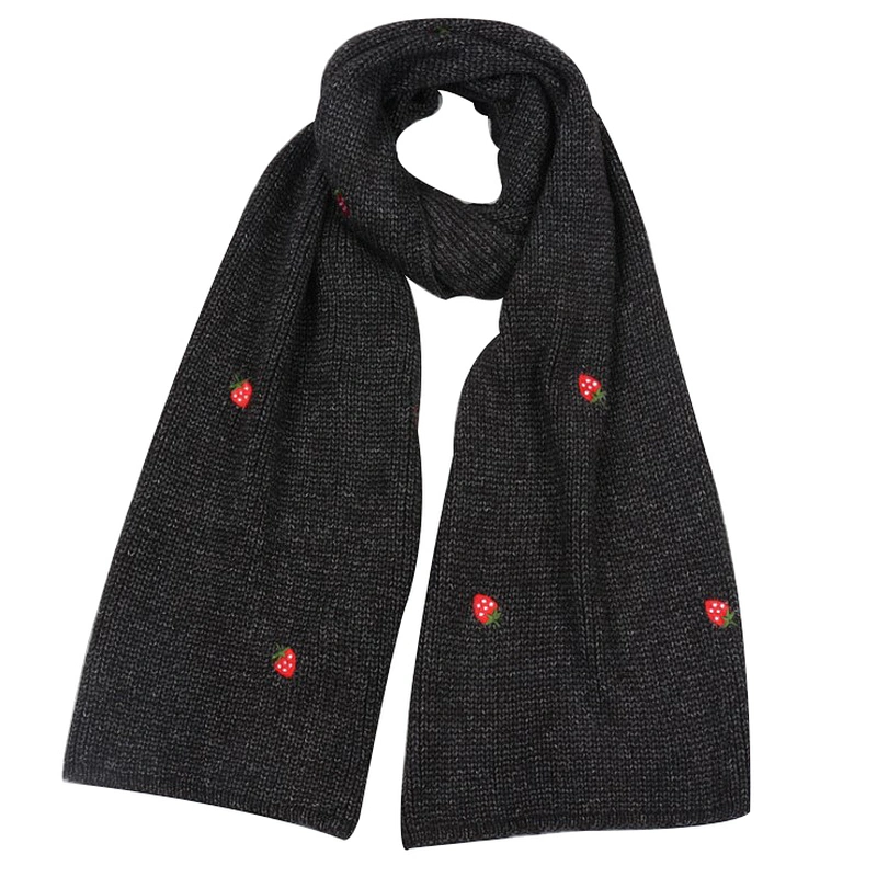Lovely versatile knit long thickened  warm wool neck