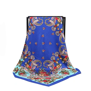 Wholesale 2019 Cheap Fashion Scarf Ladies Summer Square Scarf Russian Scarf Women
