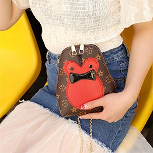 New cartoon design chian shoulder bag fashion girls leather messenger bag