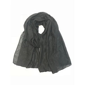 New design satin embossed with pearls women scarf