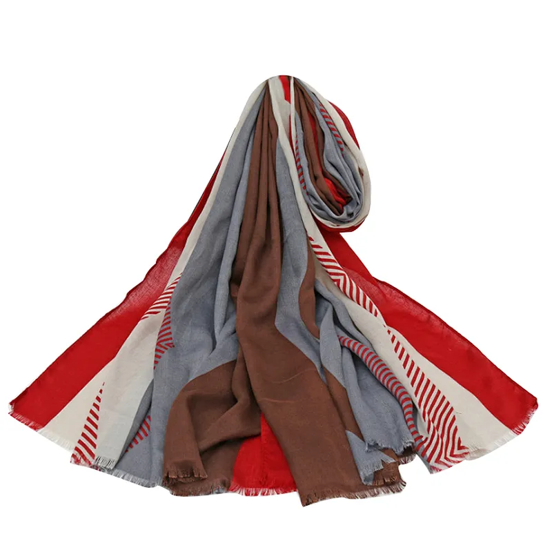 New style spring and summer  beach tourism sunscreen shawl cotton and linen scarf