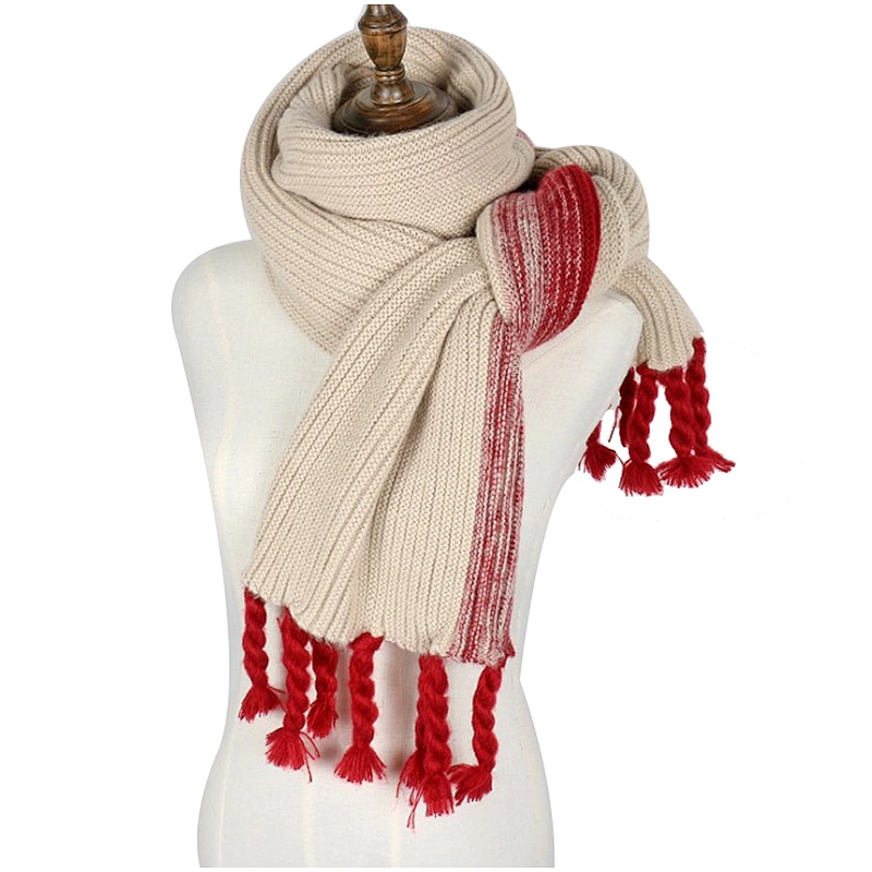 New Korean version of warm knitted lovely women scarf