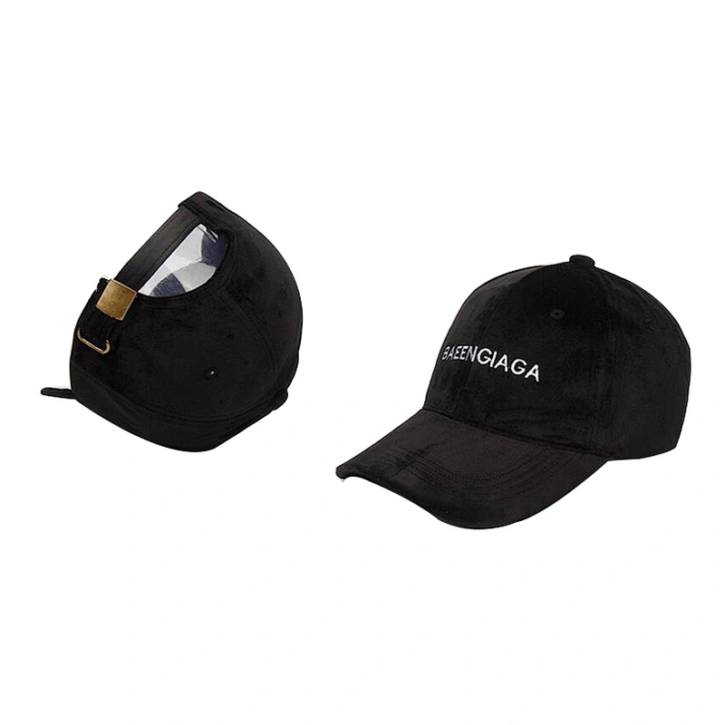 Low MOQ Autumn and Winter Warm Solid Color Gold Velvet Unisex Soft Trend Couple Hip Hop Hat Baseball Cap
