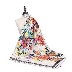 Customized Printing Silk Lady Square Scarf
