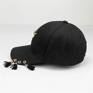 Custom Metallic Fashion Rivet Hip Hop Adjustable Baseball Hat Dad Cap
