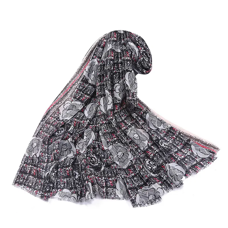 New national style handmade scarf spring and summer cotton and linen silk scarves beach towel women scarf