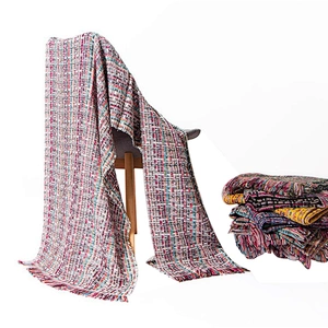 Autumn and winter new style ethnic colorful lady tassel scarf