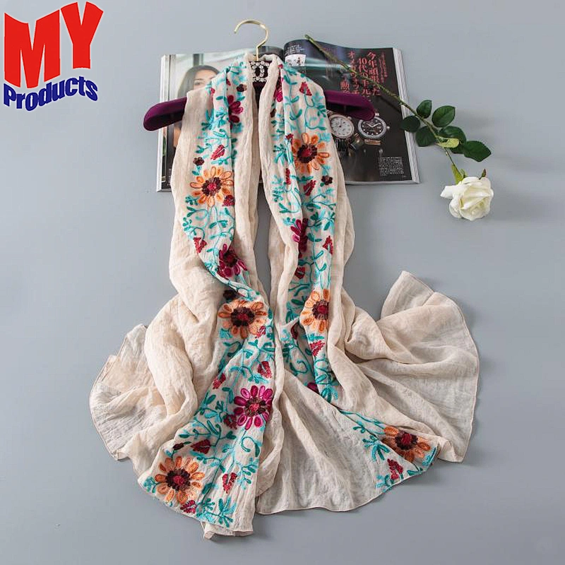 India scarf silk scarf cartoon printed silk fabric hand embroidery designs for saree blouses