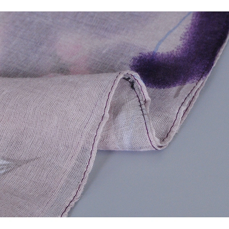 Viscose cotton shawl handmade wool shawl pashmina cotton hijab scarf