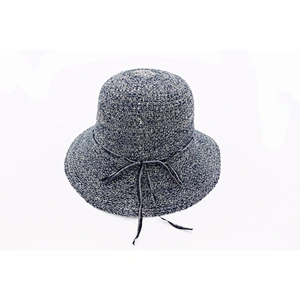 Multi Color Floppy Women Paper Straw Summer Straw Bucket Hat