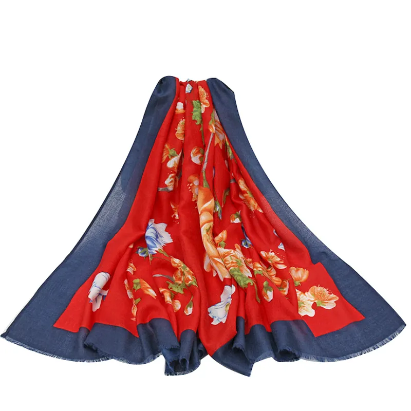 National style cotton and linen  scarf female beach towel Korean version of  versatile scarf