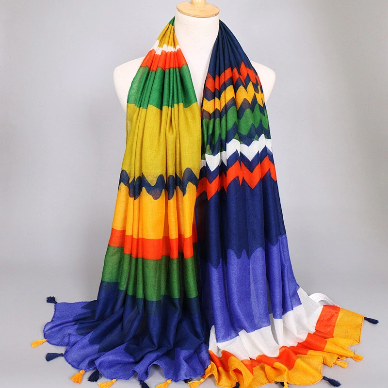 New cheap kids winter hijab scarves colorful long scarf