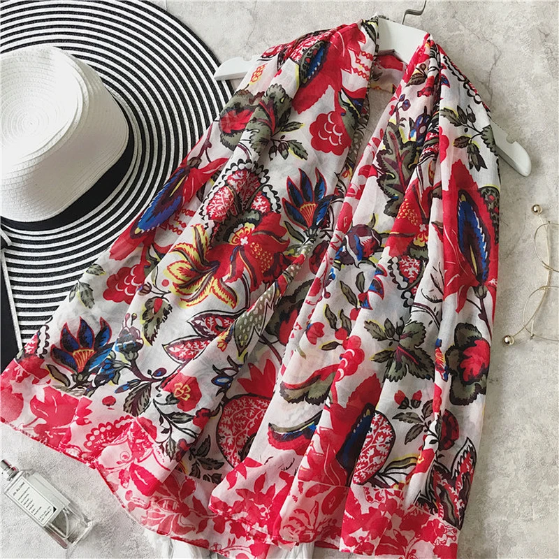 Scarf Chiffon Hijab Hand Embroidery Designs Tops Designs For Women Scarf