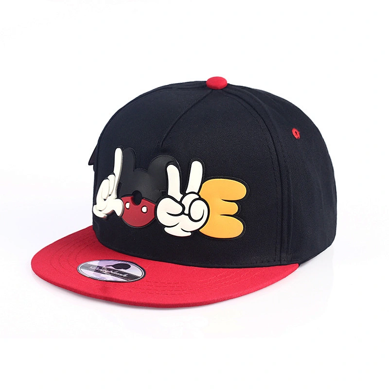 2019 Hot Selling Custom Sublimation Cartoon Printing 6 Panel Flat Brim Snapback Cap Hats