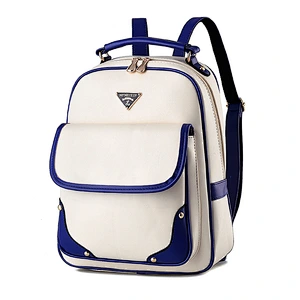 Fashion Style Custom Vintage Color Pattern PU Leather Women Backpack