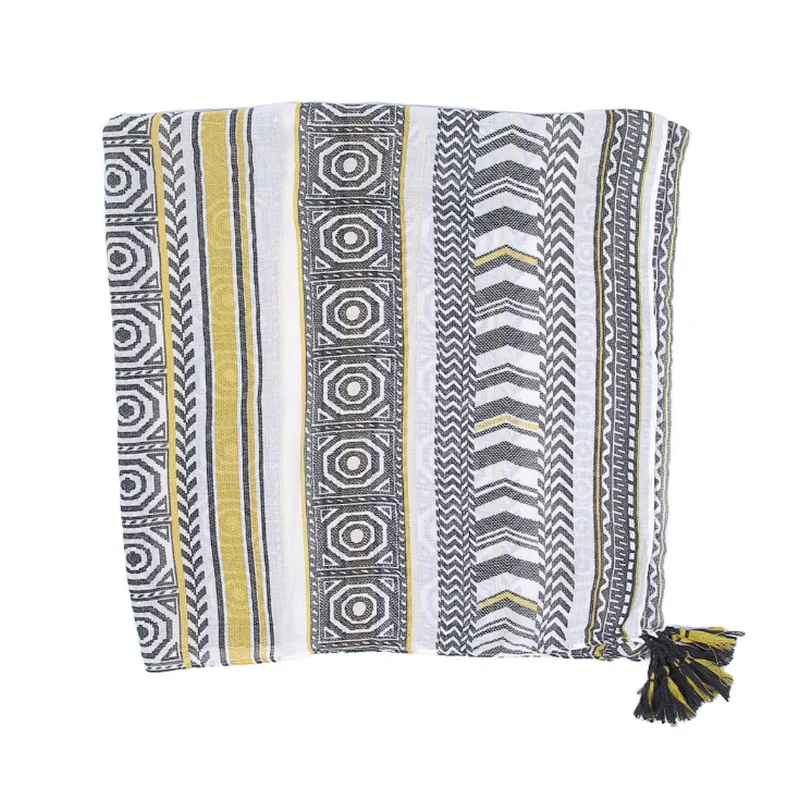 New  style fashion Vintage wavy pattern shawl  scarf