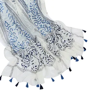Personalized leopard-print shawl fashion handcrafted  tassel hanging shawl lady shade beach shawl