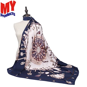 Scarf Women Chiffon Square Hijab Shawl Scarf