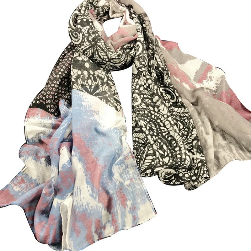 New design printed nationality wind seaside holiday sunscreen beach scarf