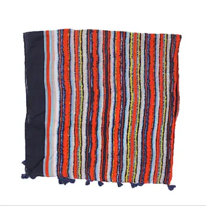 New fashion vertical stripe twill shawl  scarf for woman