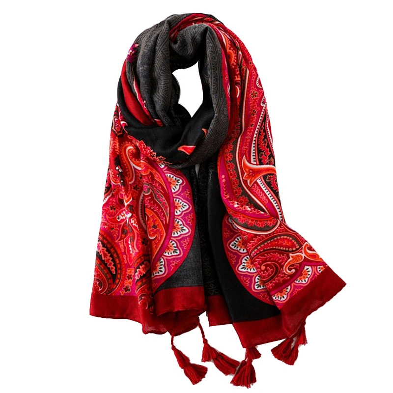 New style flower tassel beach towel sunshade scarf