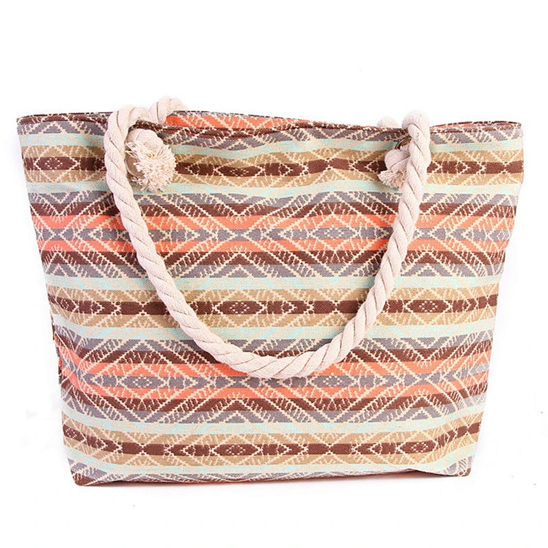 Wholesale Top Quality Canvas Tote Shopping Shoulder Bag Canvas Beach Bags For Women
